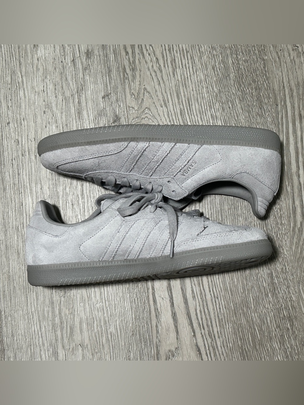 adidas Samba Suede Sneakers - Light Gray